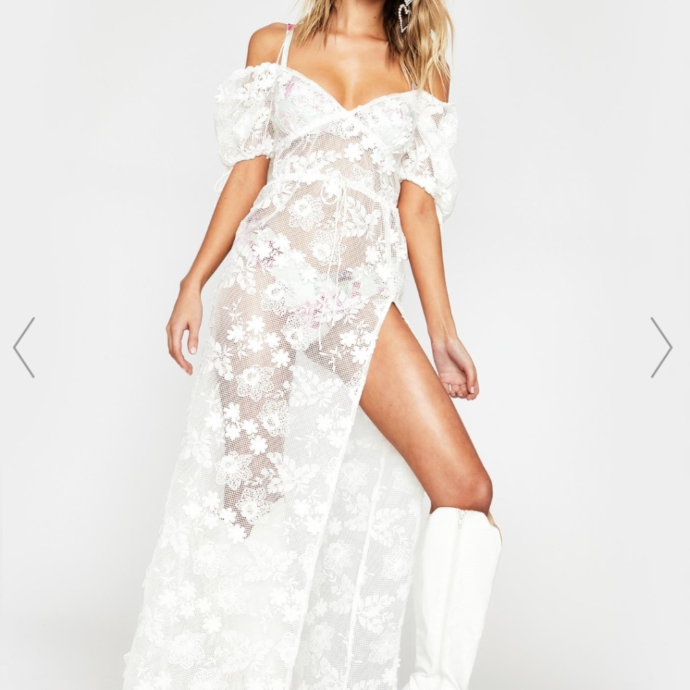 For Love & Lemons Crochet Daisy Cover Up